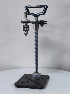 U1 lever handle and threaded column seen from the front